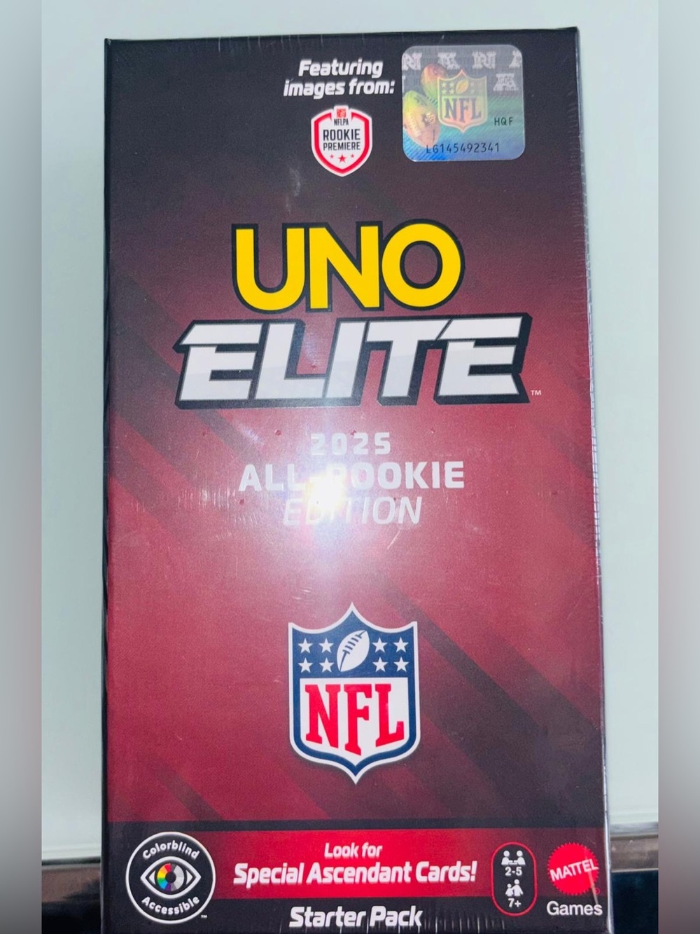 NEW UNO Elite NFL 2025 All Rookie Edition Starter Pack Sealed